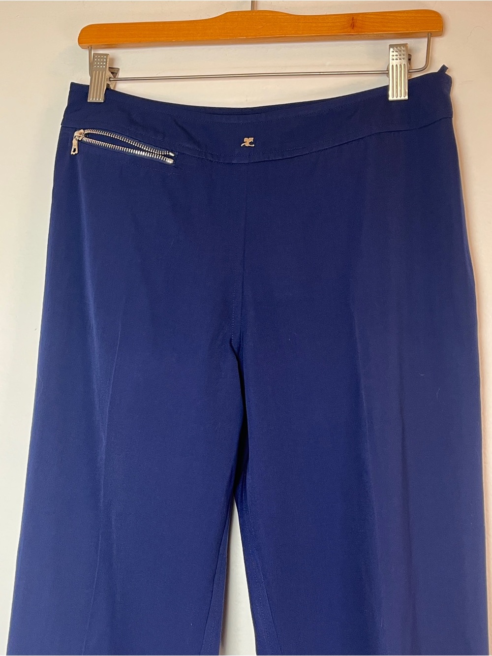 Sz. 6 Courrèges Wool Navy Pants